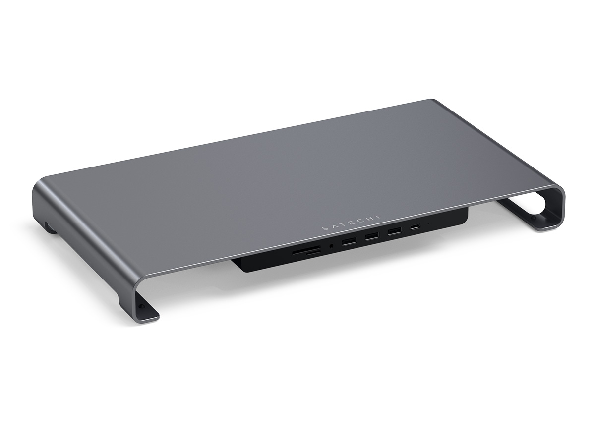 Satechi Aluminium Monitor Stand XL met USB Hub - Space Grey