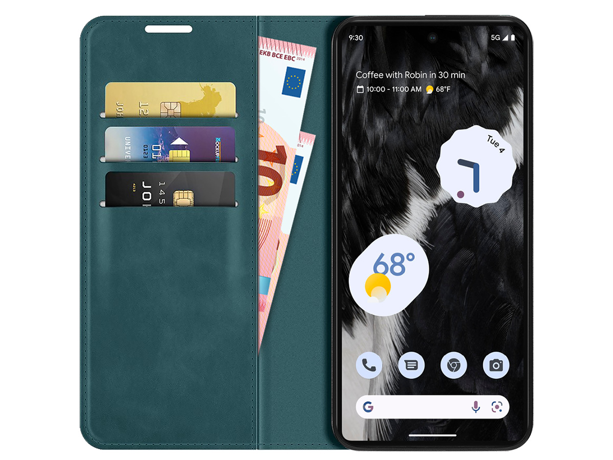 Just in Case Slim Wallet Case Groen - Google Pixel 7a hoesje