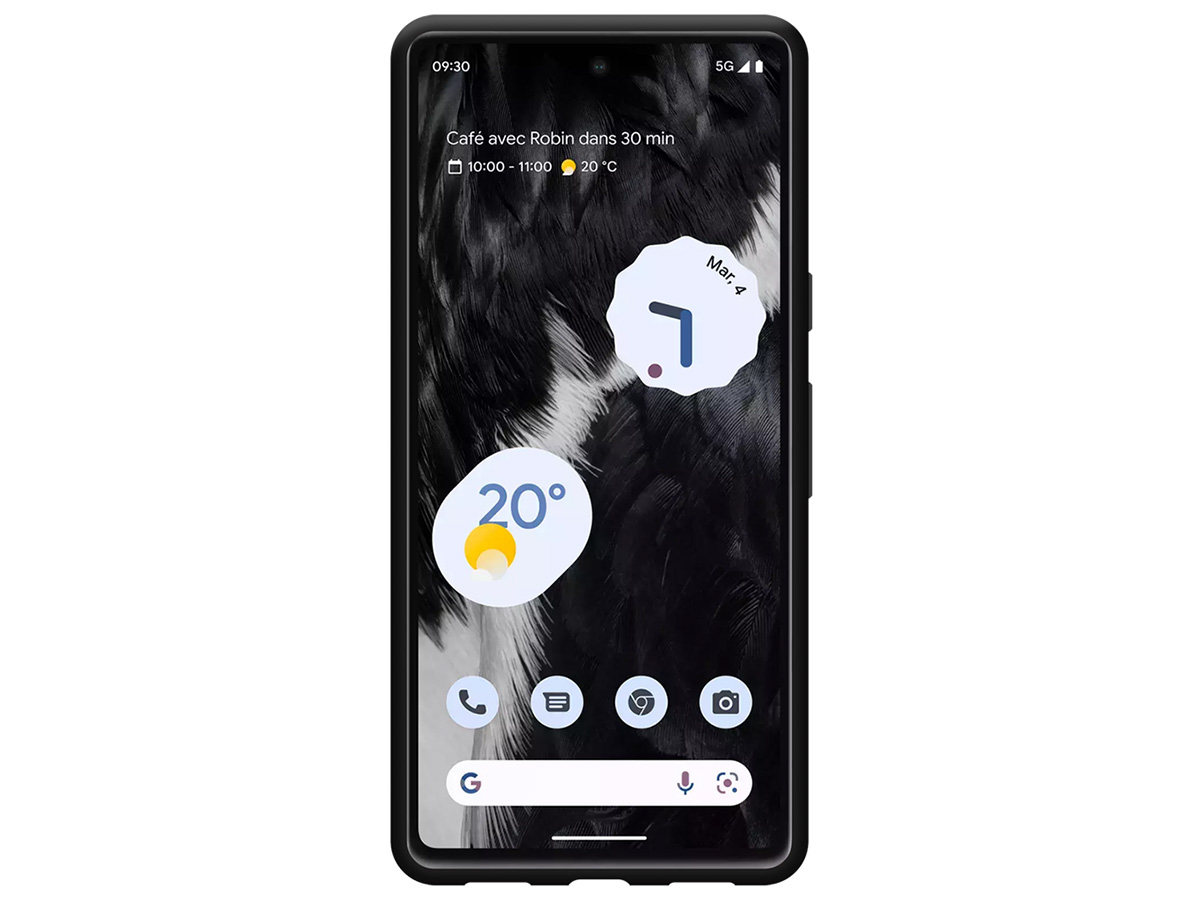 Just in Case TPU Case Zwart - Google Pixel 7a hoesje