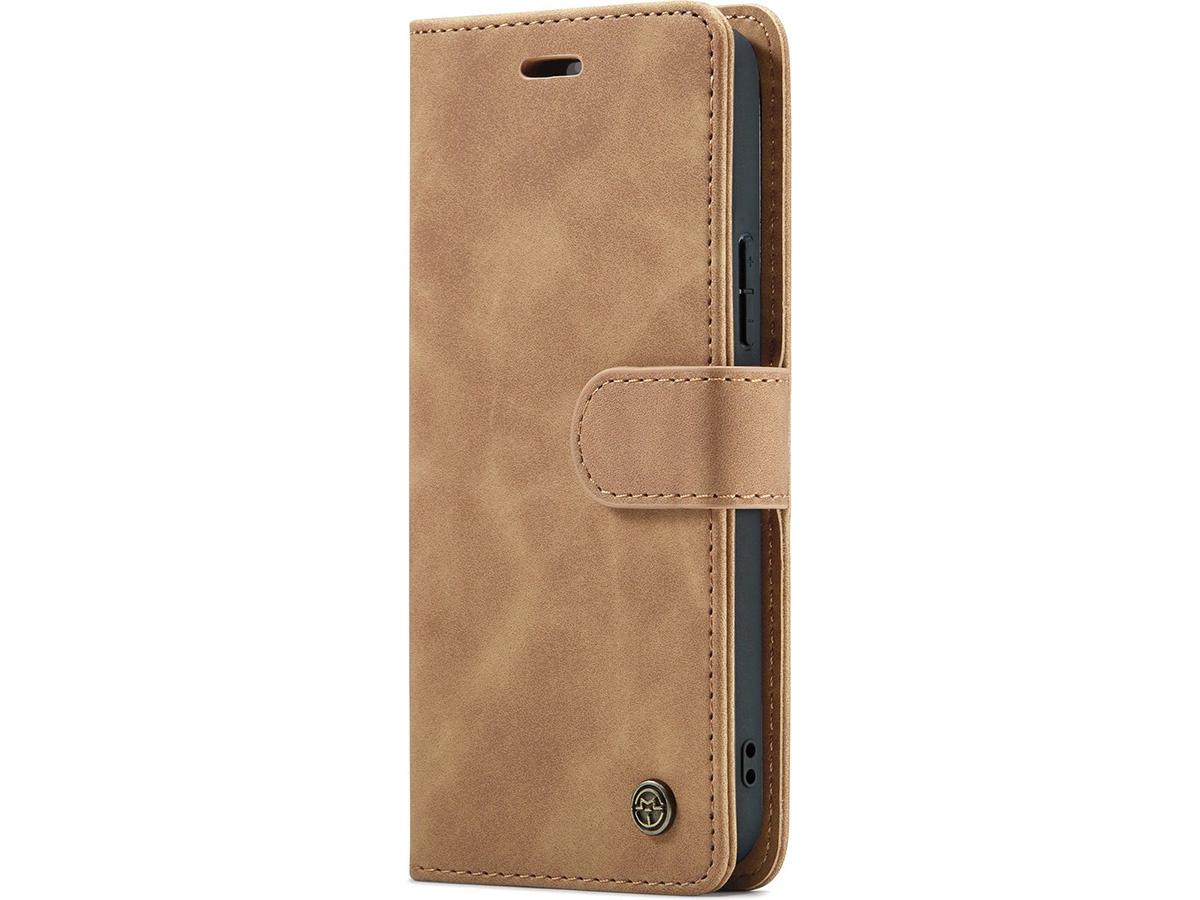 CaseMania 2in1 Magnetic Bookcase Cognac - Google Pixel 8 Hoesje