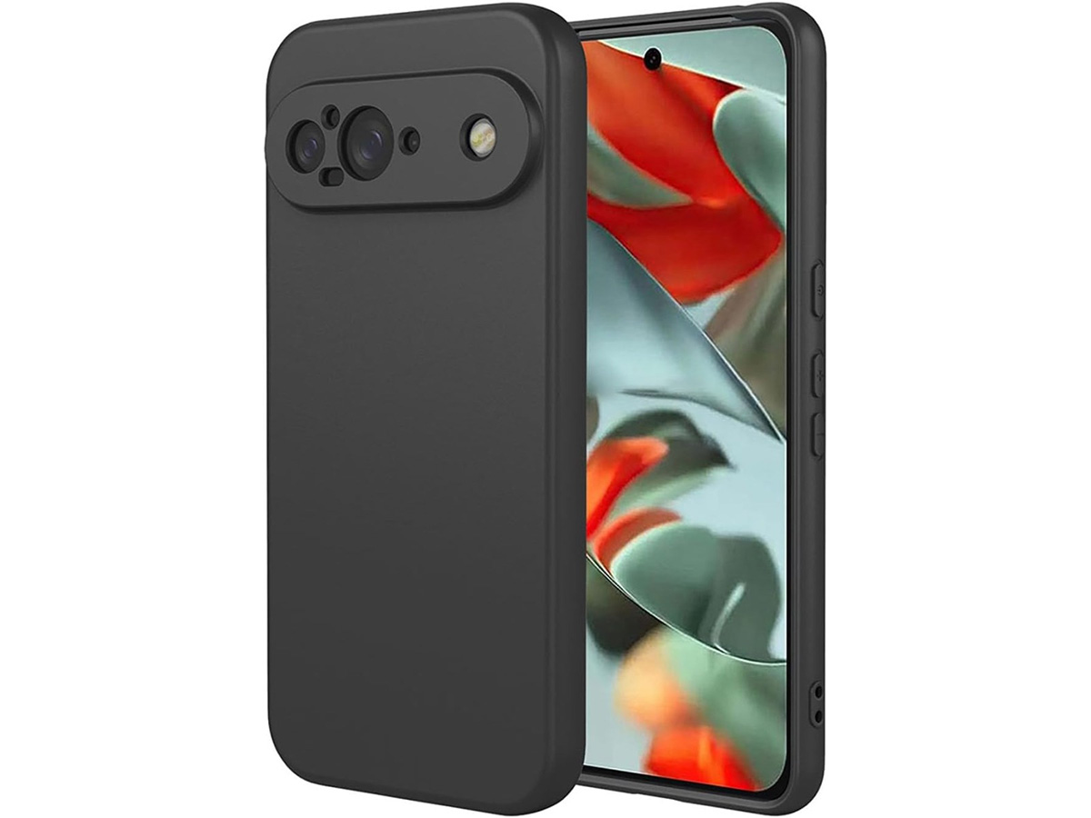 CaseBoutique Camera Protect TPU Case Zwart - Google Pixel 9 hoesje