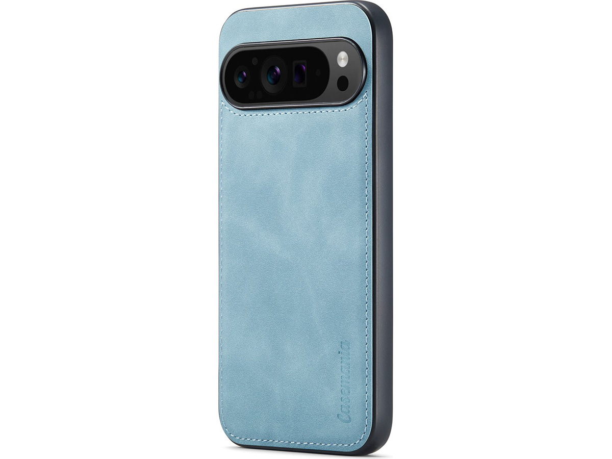 CaseMania 2in1 Magnetic Bookcase Aqua - Google Pixel 9 Pro Hoesje