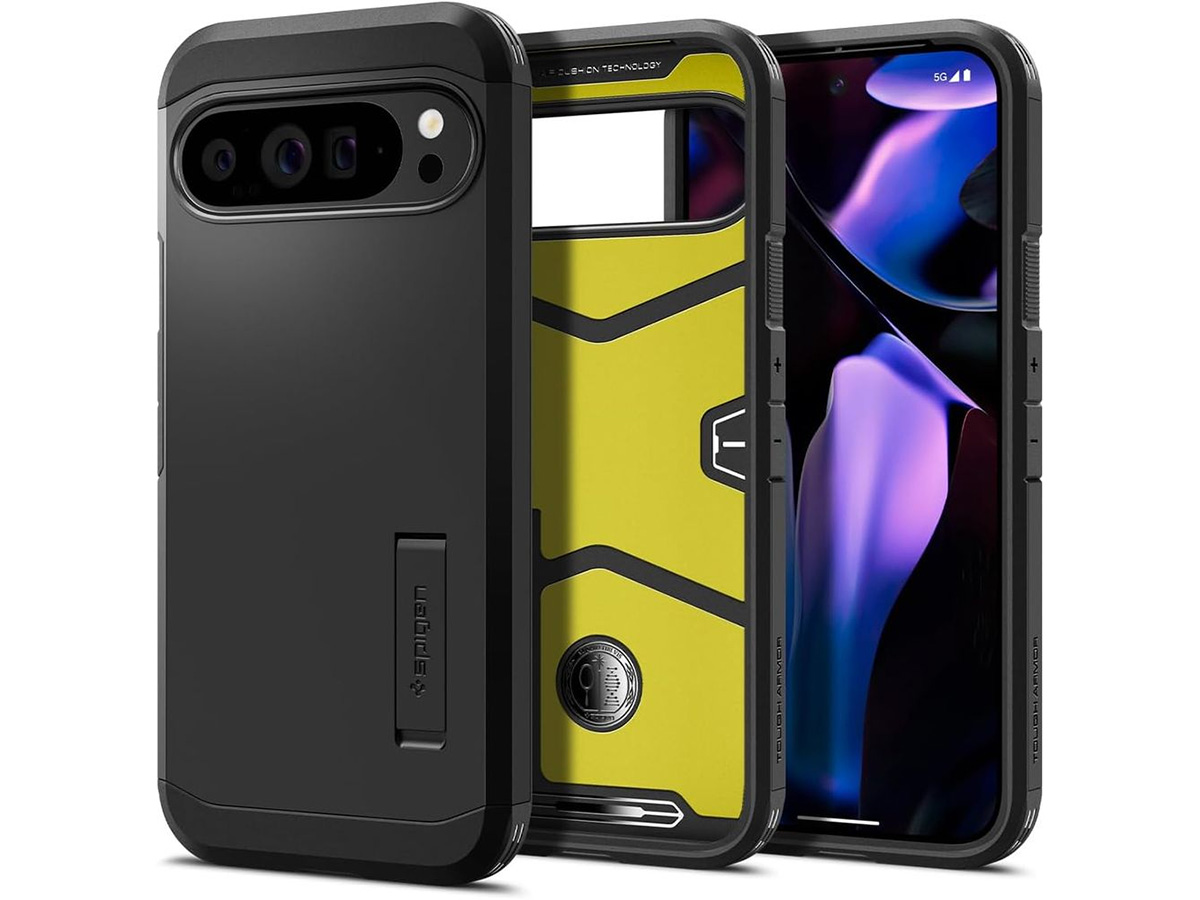 Spigen Tough Armor Case Zwart - Google Pixel 9 Pro XL Hoesje