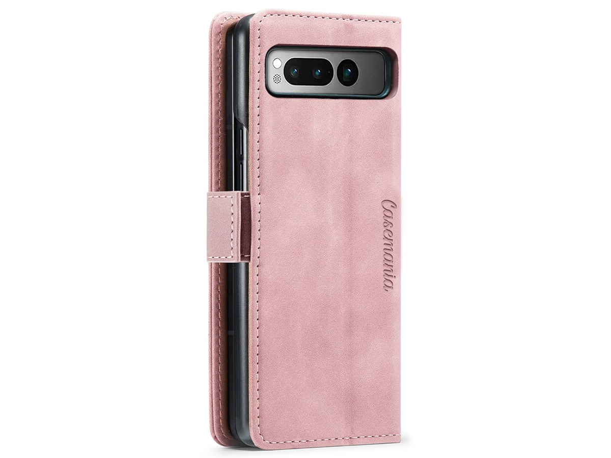 CaseMania Vintage Slim Bookcase Roze - Google Pixel Fold hoesje