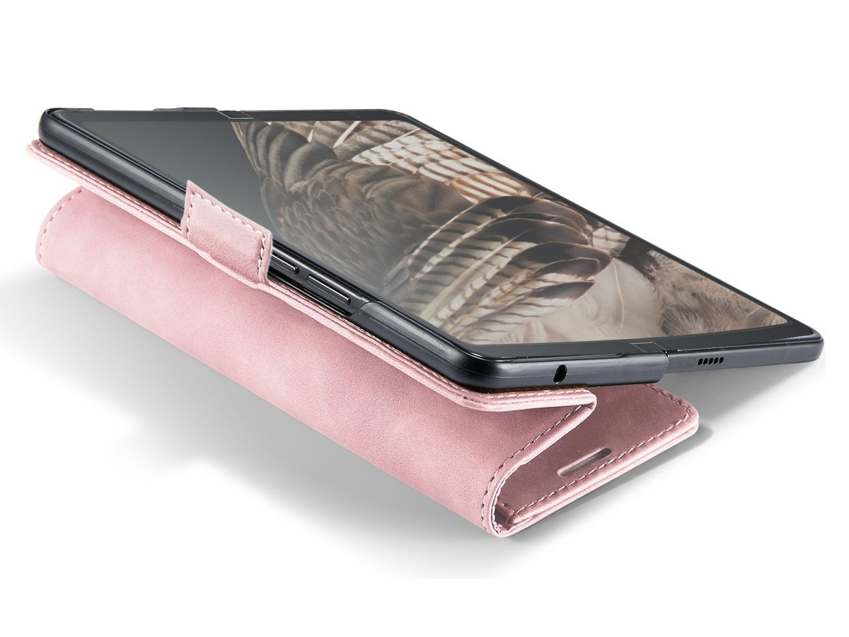 CaseMania Vintage Slim Bookcase Roze - Google Pixel Fold hoesje