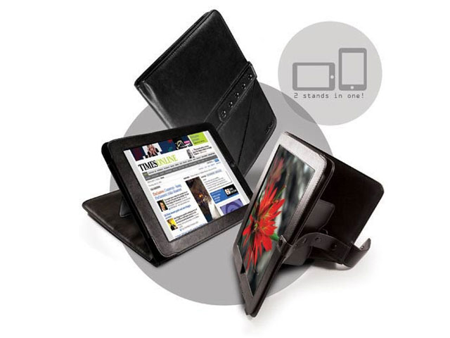 Tuff-Luv Bi-Axis Napa Leren Case voor iPad