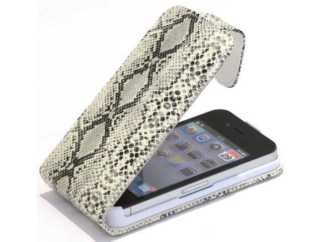 Colorfone Lizard Slim Elegant Leather Case voor iPhone 4/4S
