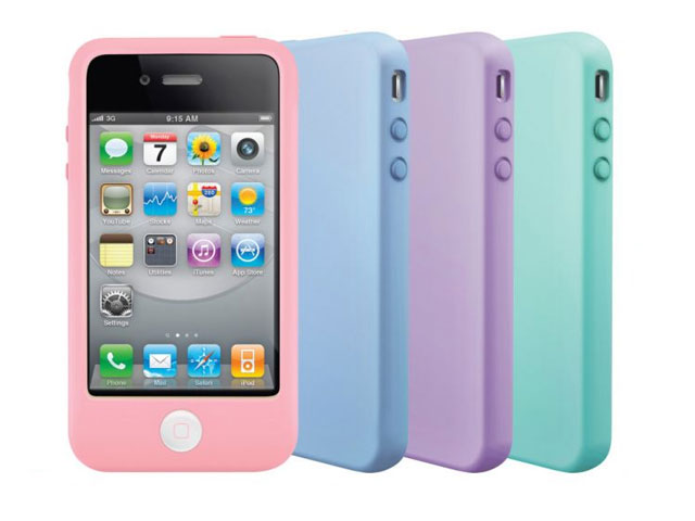 dump kofferbak Elegantie SwitchEasy Colors Pastels Silicone Skin iPhone 4/4S