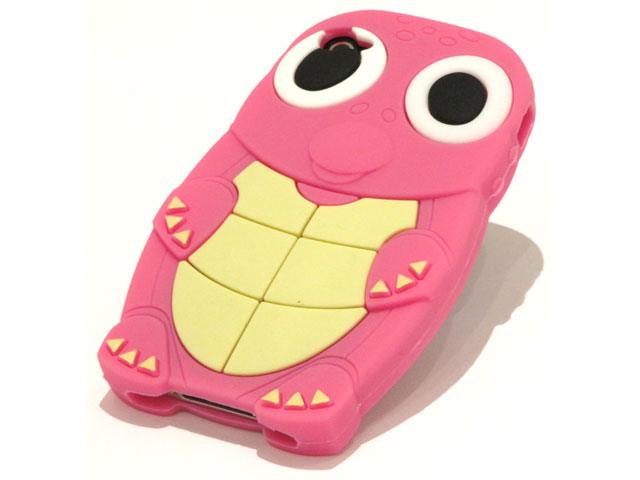 Alstublieft los van strak Turtle Kid-Proof Silicone Skin Case Hoes voor iPhone 4