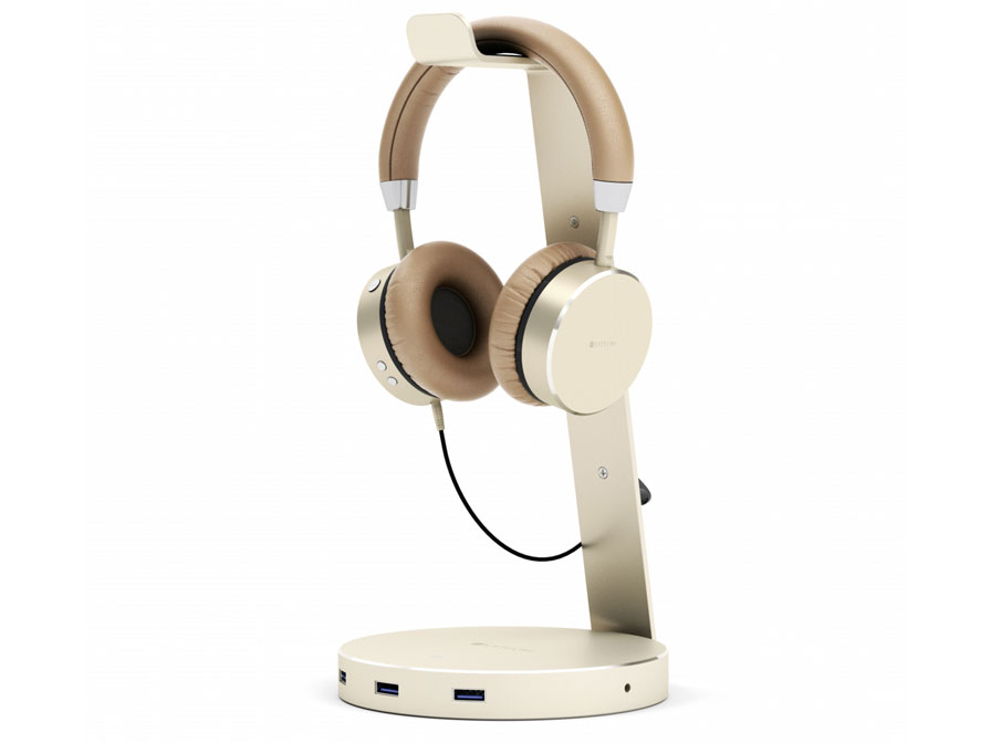 Satechi Aluminium Headphone Stand met USB-Hub