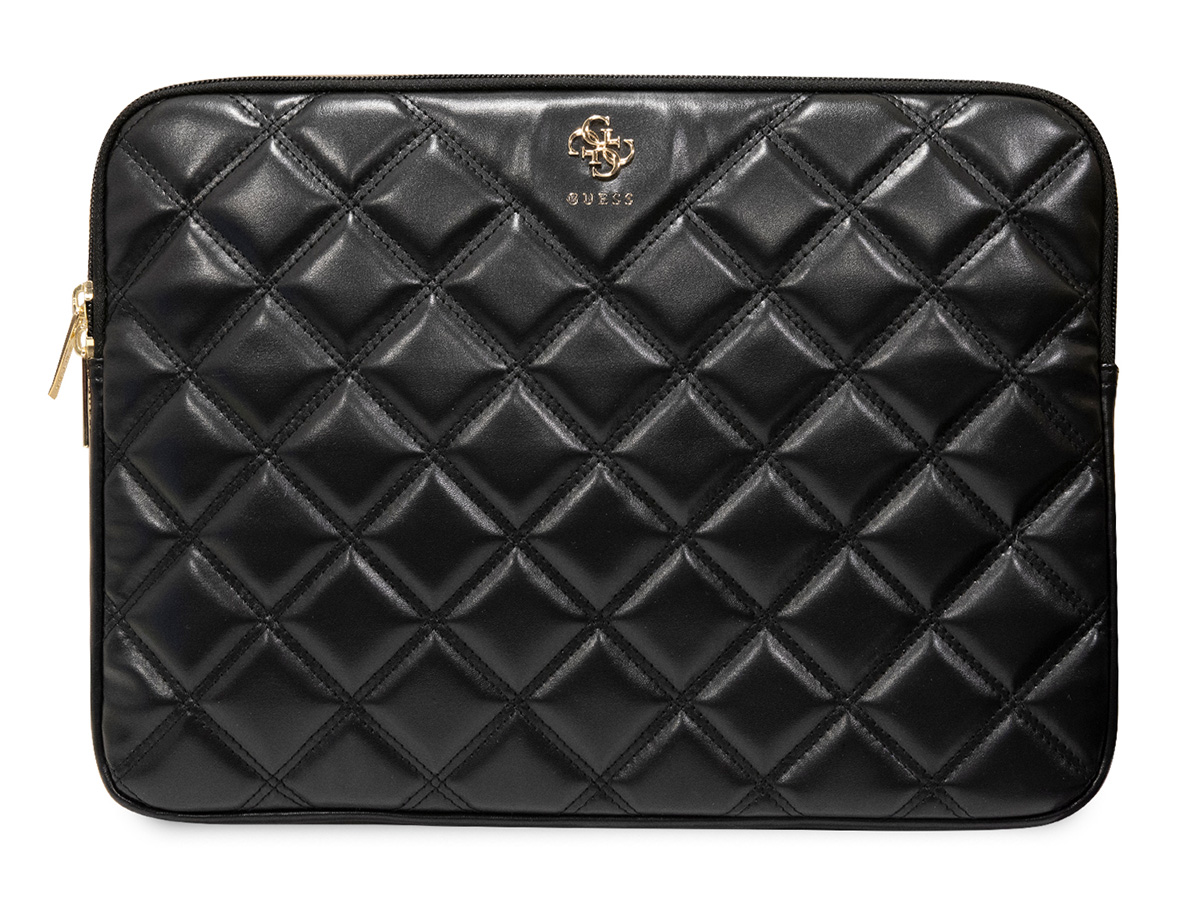 Guess Big 4G Quilted Laptop Sleeve Zwart - MacBook Pro 16