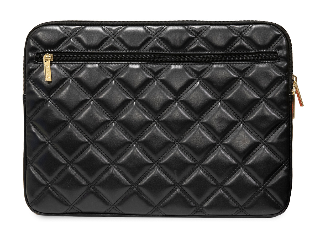 Guess Big 4G Quilted Laptop Sleeve Zwart - MacBook Pro 16