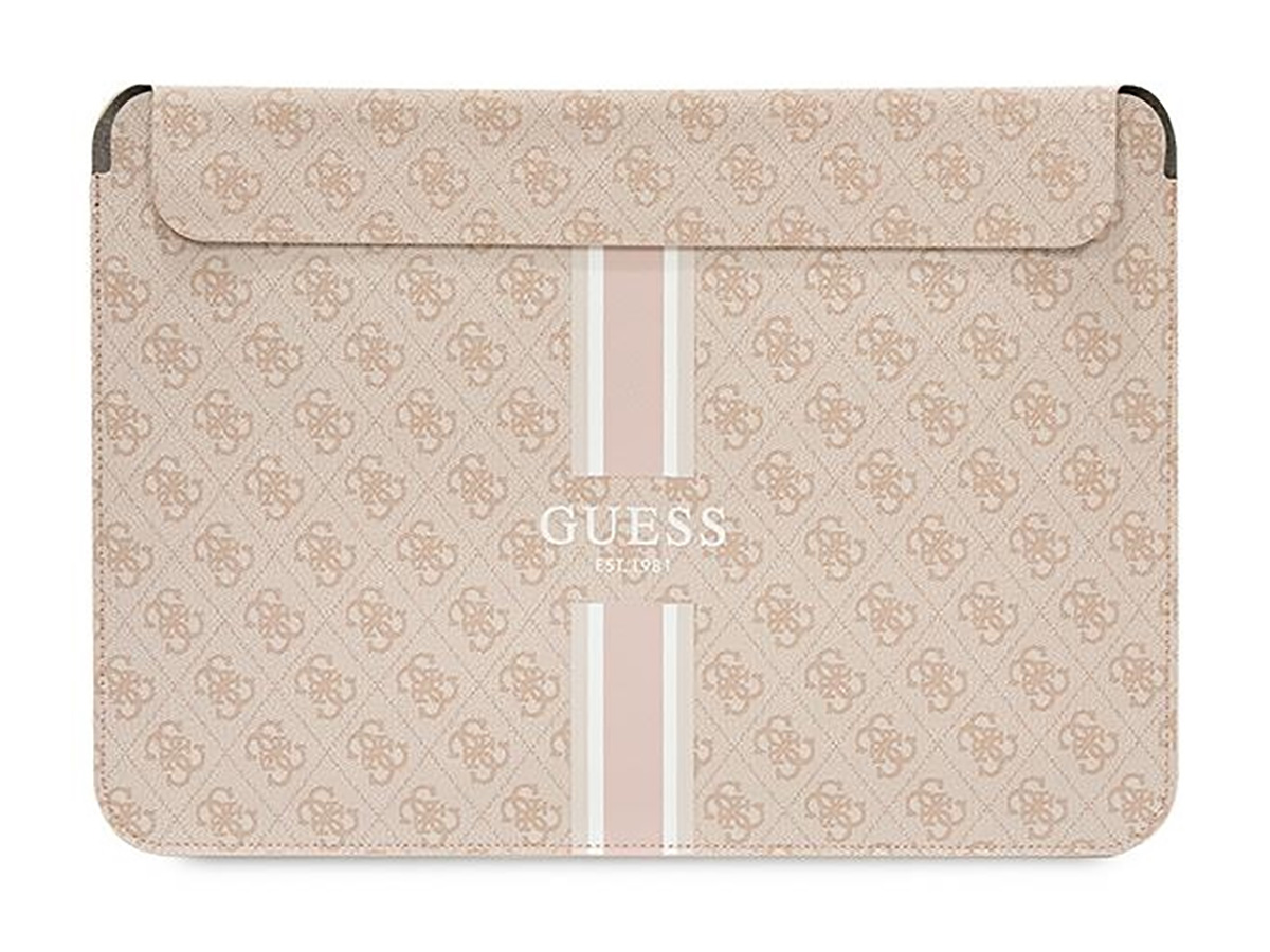 Guess Varsity Monogram Laptop Sleeve Roze - MacBook 13