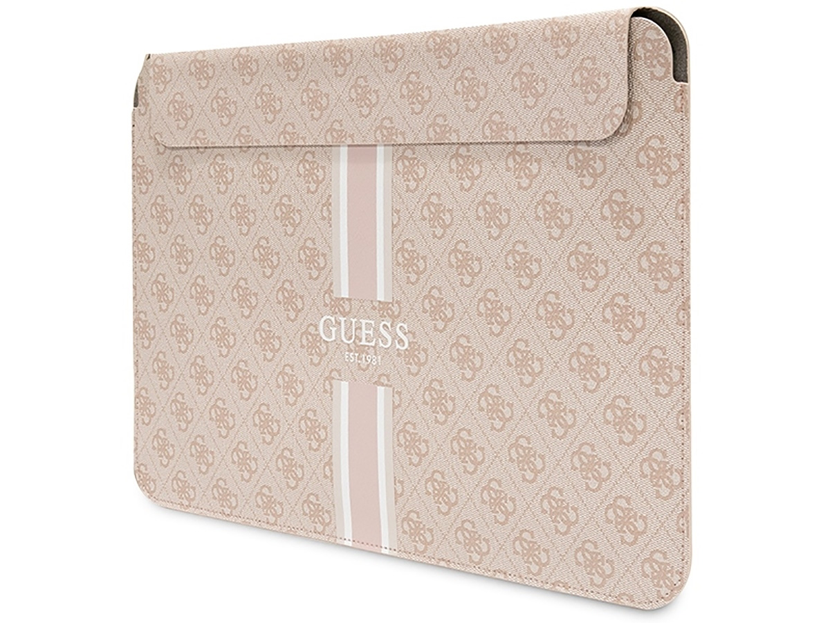 Guess Varsity Monogram Laptop Sleeve Roze - MacBook 13