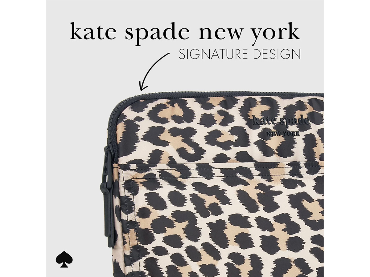 Kate Spade Classic Leopard Puffer Laptop Sleeve - MacBook 13