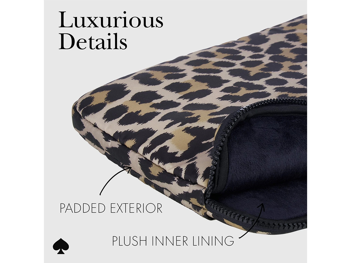 Kate Spade Classic Leopard Puffer Laptop Sleeve - MacBook 13