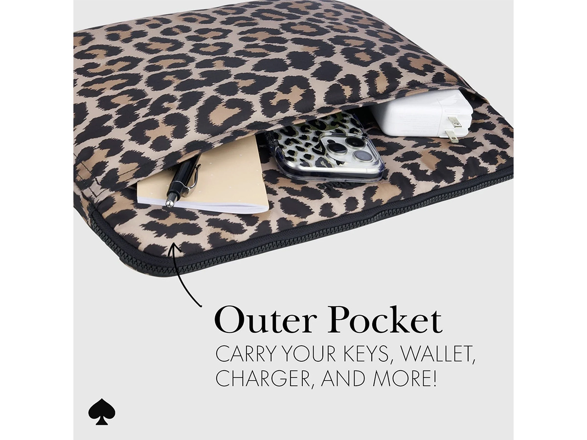 Kate Spade Classic Leopard Puffer Laptop Sleeve - MacBook 13