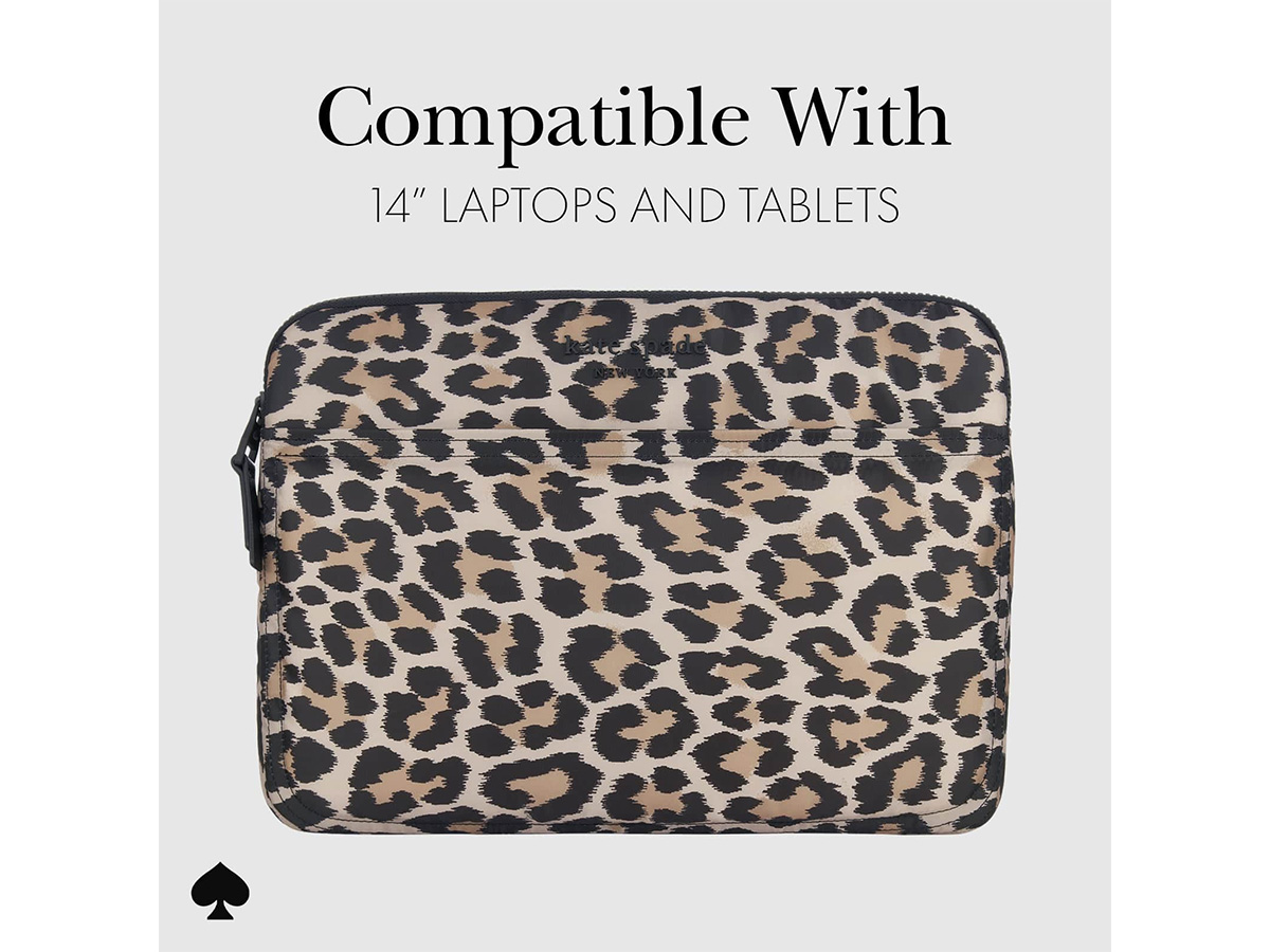 Kate Spade Classic Leopard Puffer Laptop Sleeve - MacBook 13