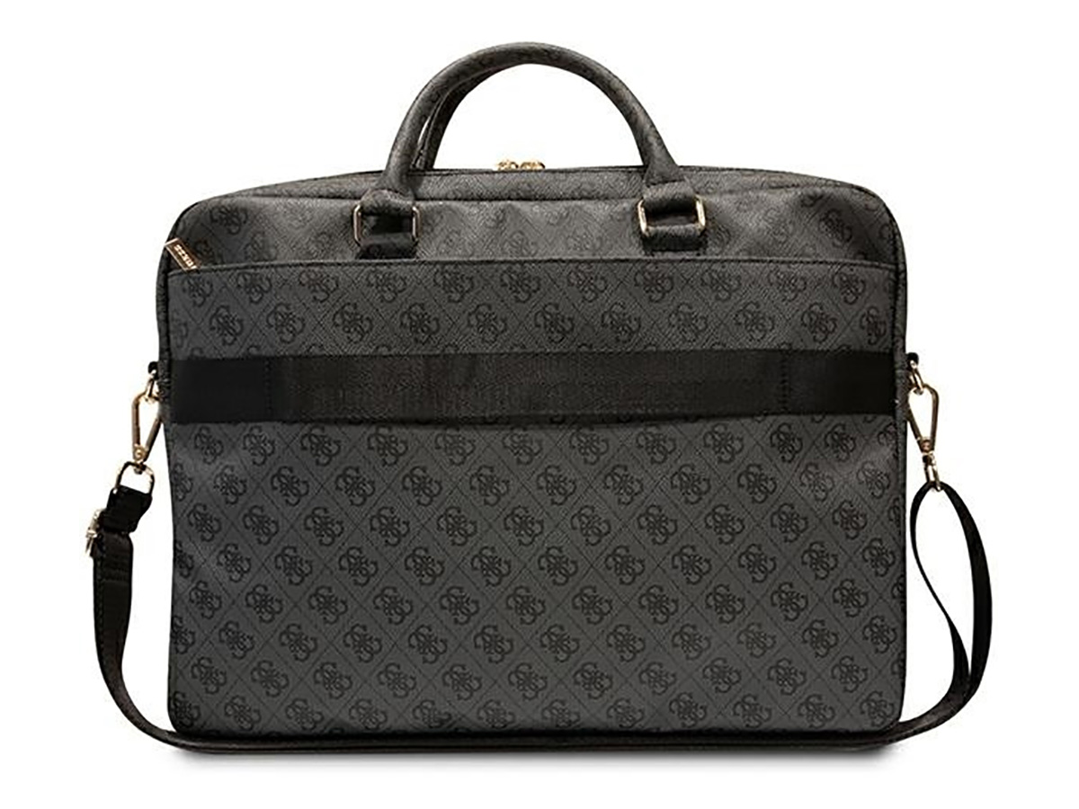 Guess Varsity Monogram Laptop Bag Grijs - Laptoptas tot 16 inch