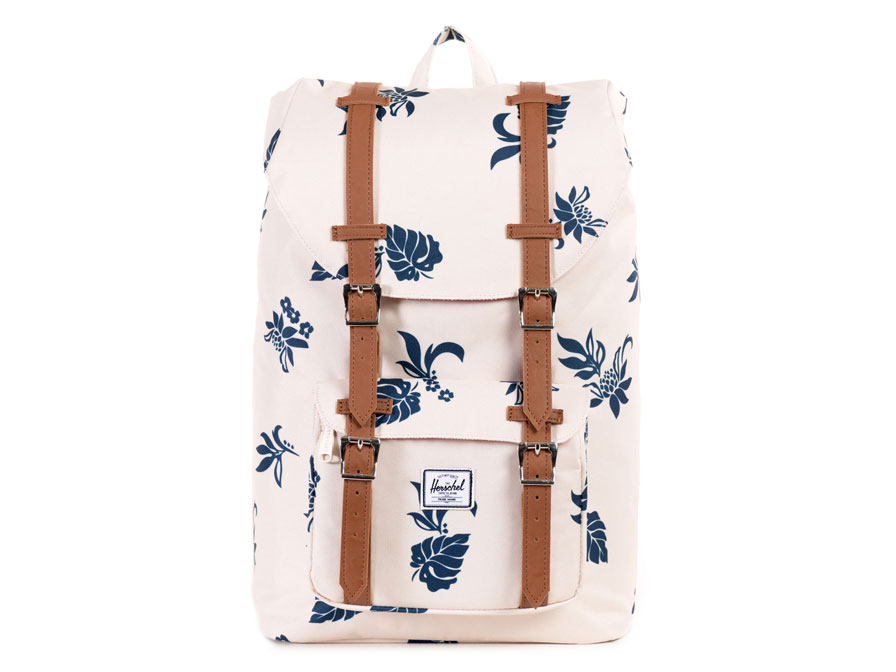  Herschel  Little America M Tropical Flora Laptop  Rugzak