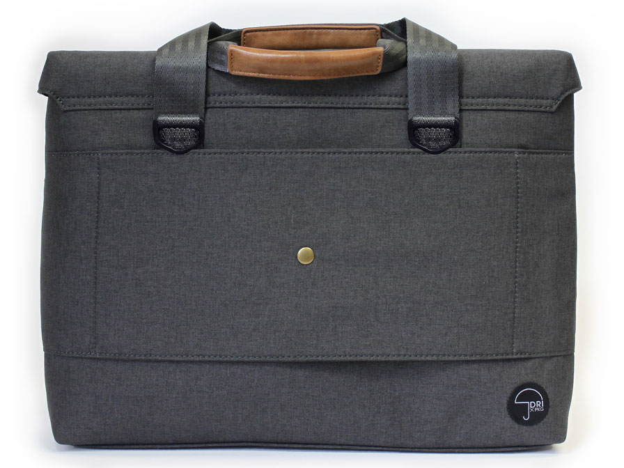 PKG LB03 Slim Laptop Brief - Laptoptas tot 15 inch (Donkergrijs)