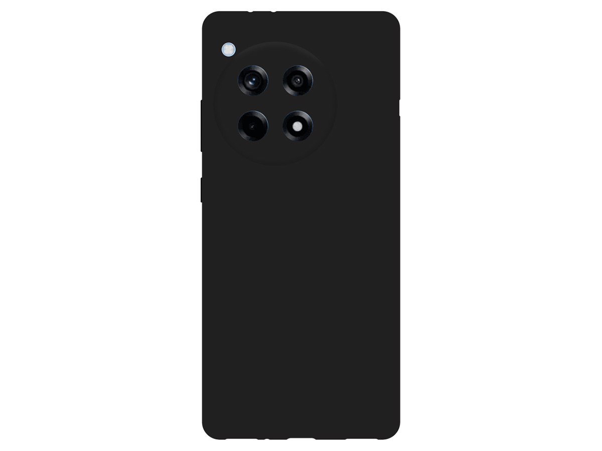 Just in Case TPU Case Zwart - OnePlus 12R hoesje