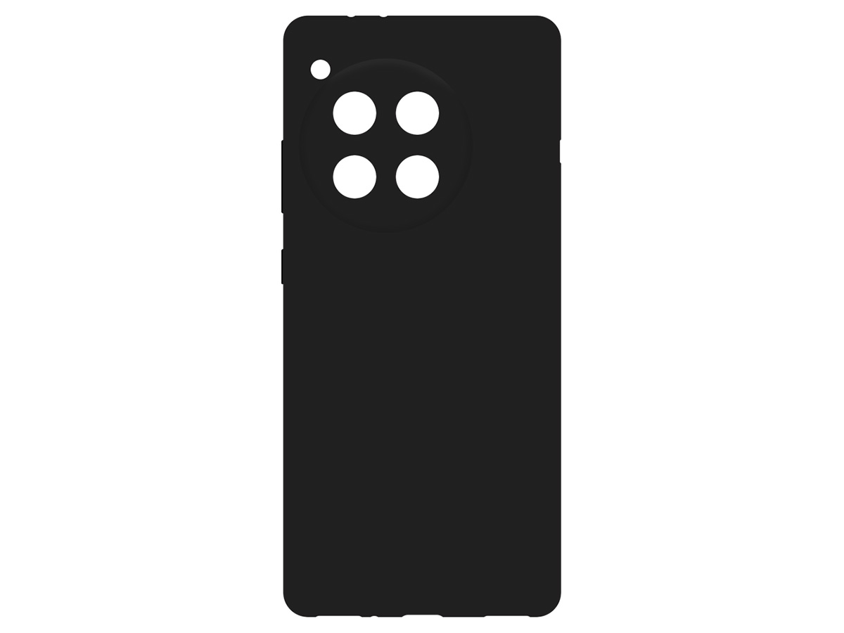 Just in Case TPU Case Zwart - OnePlus 12R hoesje