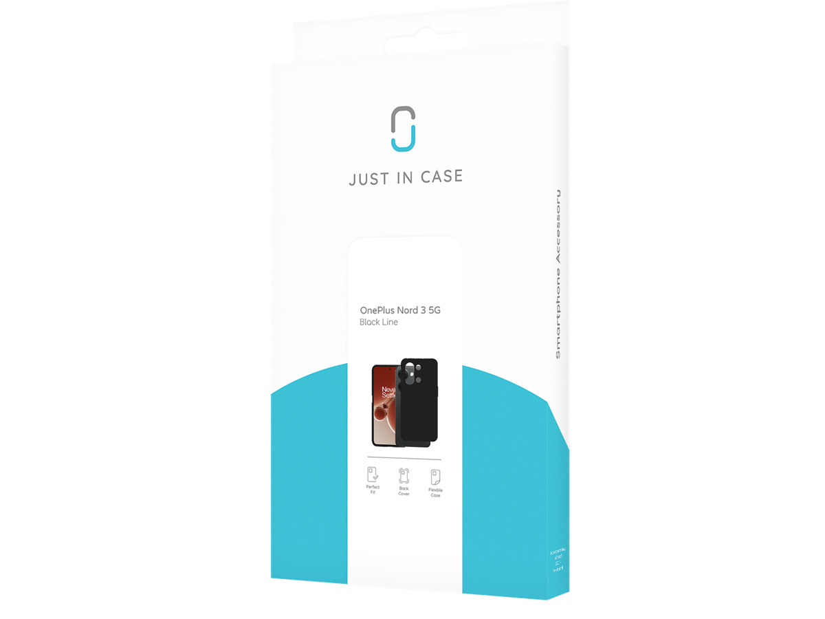 Just in Case TPU Case Zwart - OnePlus Nord 3 hoesje