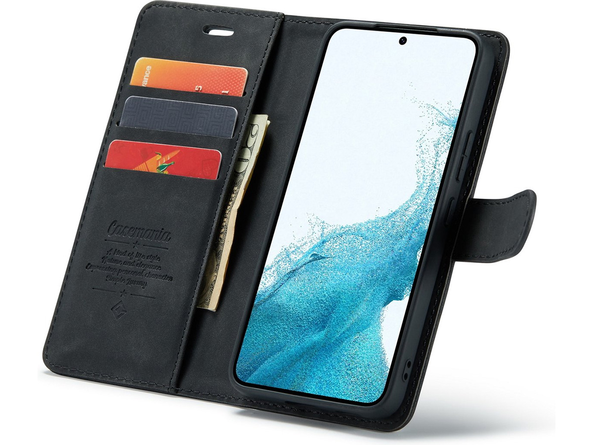 CaseMania 2in1 Magnetic Bookcase Zwart - Oppo Reno 11F Hoesje