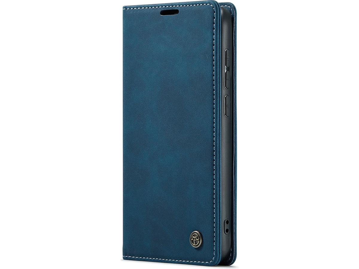 CaseMania Vintage Slim Bookcase Donkerblauw - Oppo Reno 12/12 Pro hoesje