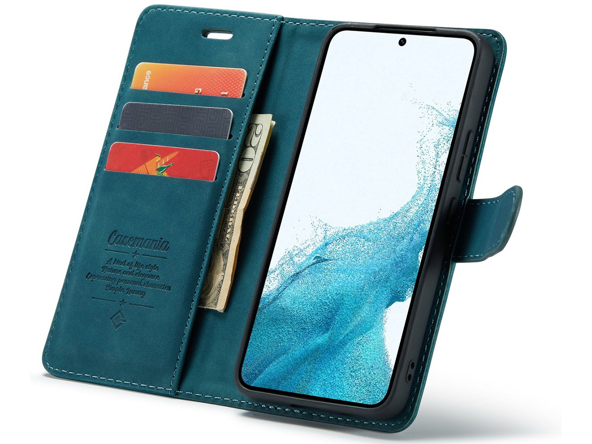 CaseMania 2in1 Magnetic Bookcase Groen - Oppo Reno 12/12 Pro Hoesje