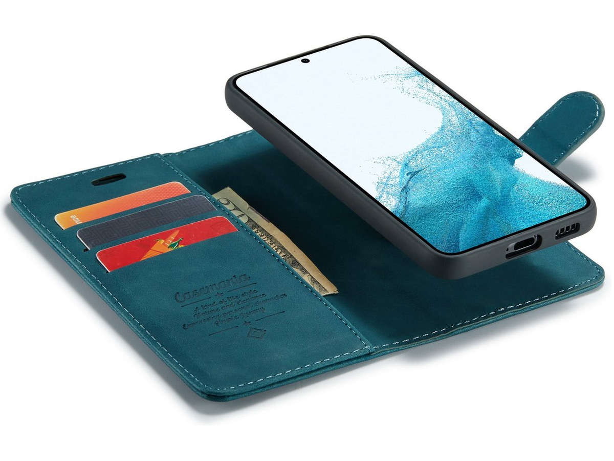 CaseMania 2in1 Magnetic Bookcase Groen - Oppo Reno 12/12 Pro Hoesje