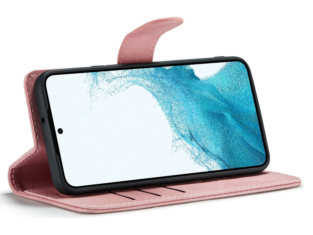 CaseMania 2in1 Magnetic Bookcase Roze - Oppo Reno 12/12 Pro Hoesje