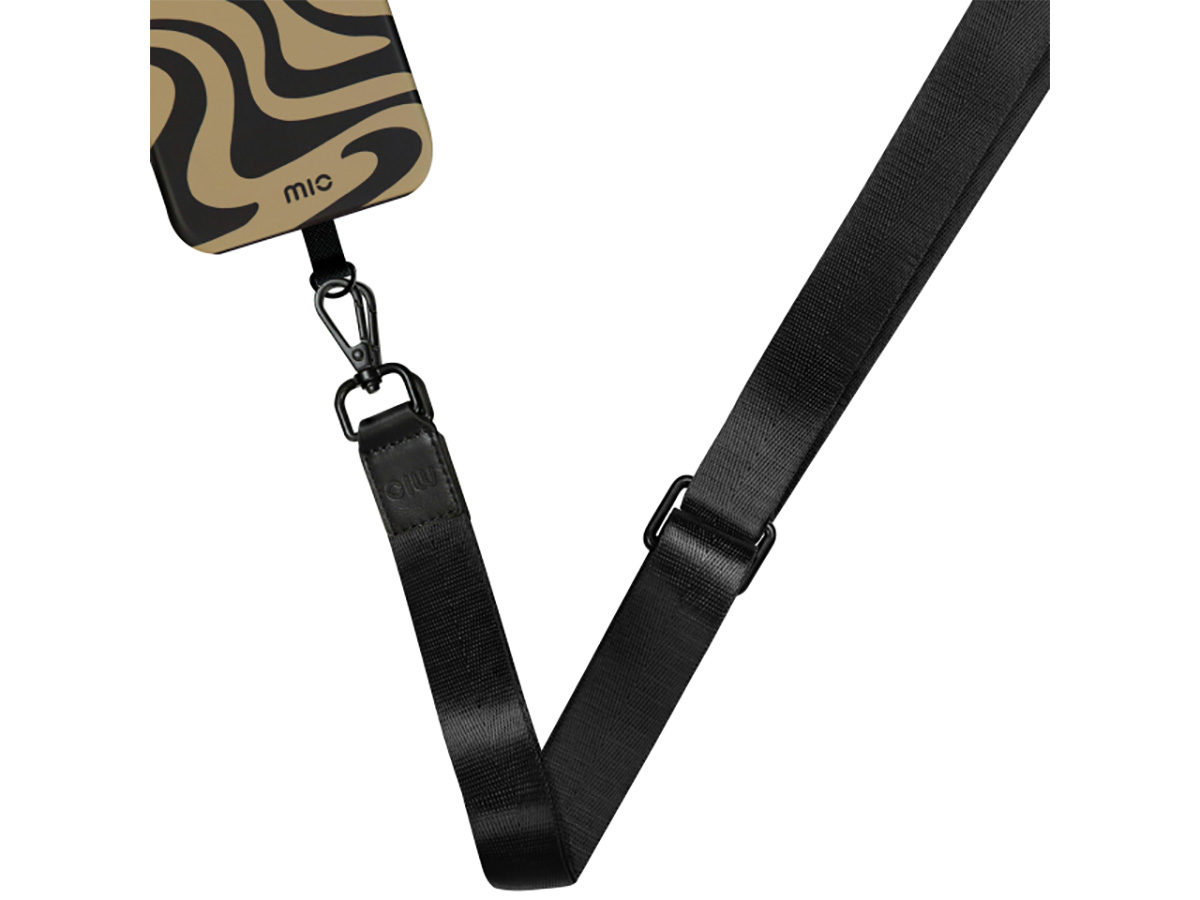 MIO Lanyard Black - Universeel Telefoonkoord