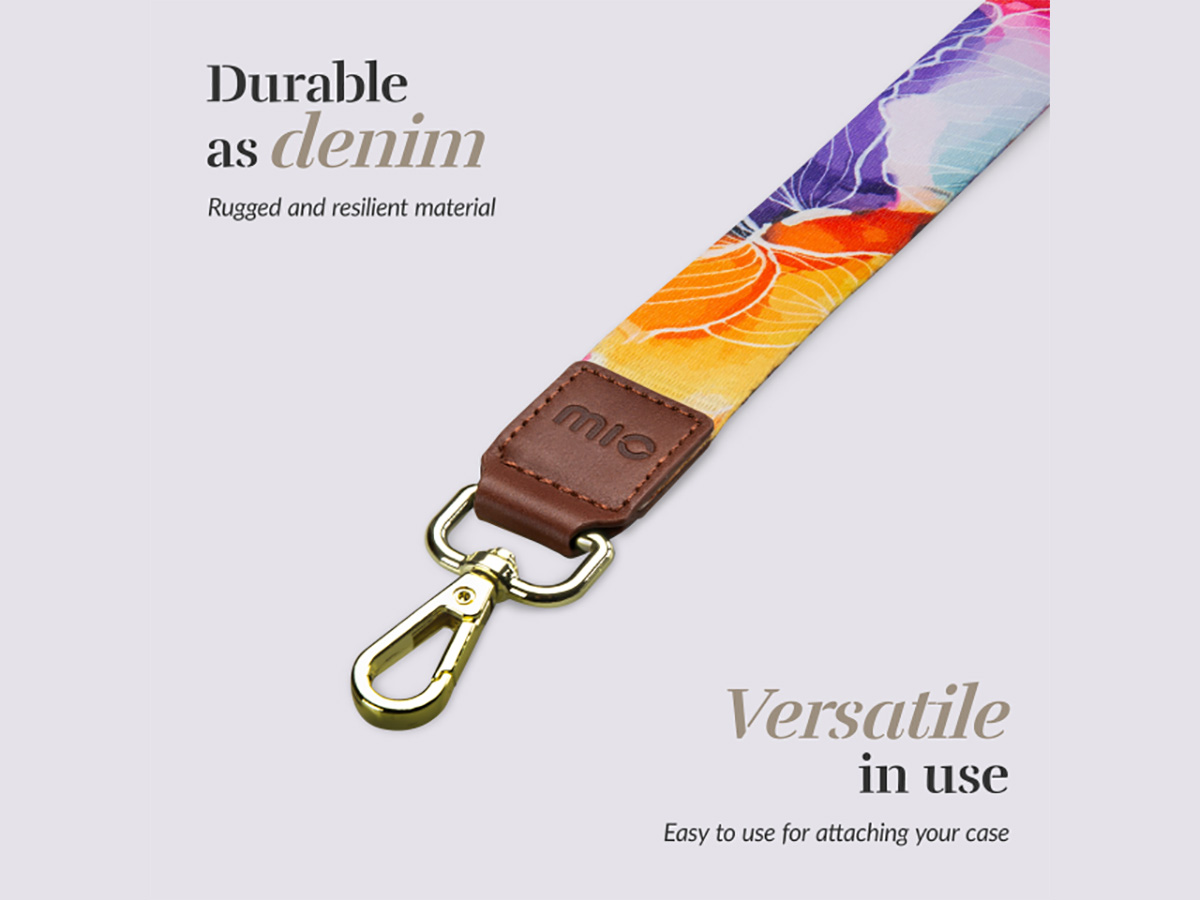 MIO Lanyard Flowers - Universeel Telefoonkoord