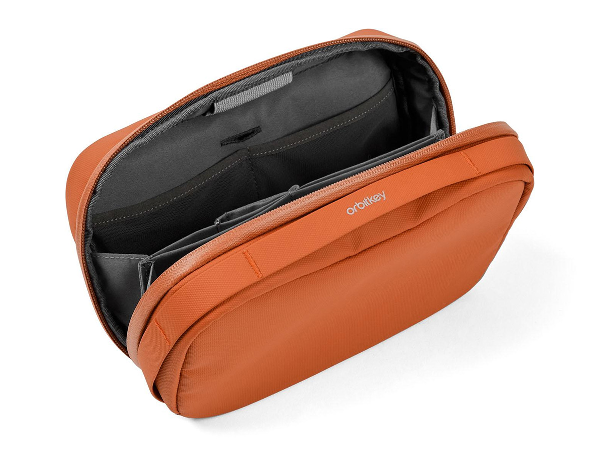 Orbitkey 2-in-1 Tech Accessory Pouch Tech Organiser - Terracotta