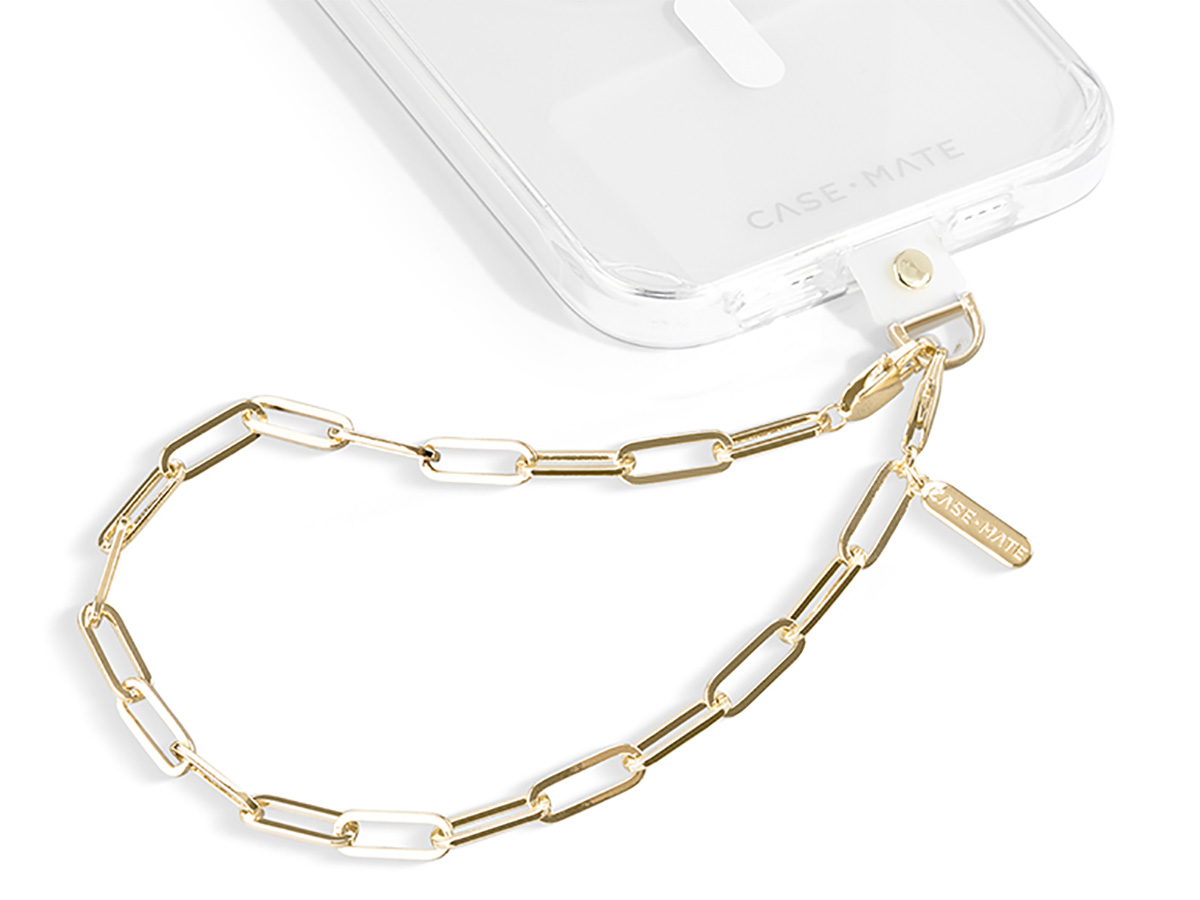 Case-Mate Gold Link Chain Phone Charm - Universele Wristlet