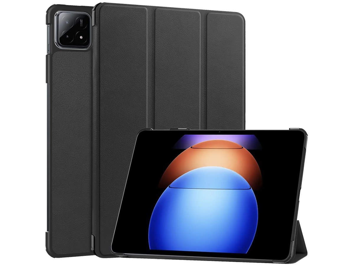 Smart Slimfit Stand Folio Case Zwart - Xiaomi Pad 6S Pro 12.4 Hoesje