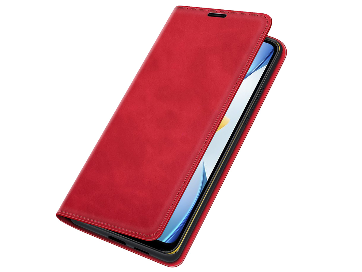 Just in Case Slim Wallet Case Rood - Xiaomi Poco C40 hoesje