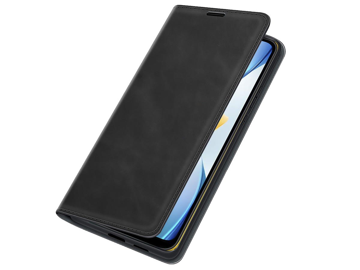 Just in Case Slim Wallet Case Zwart - Xiaomi Poco C40 hoesje