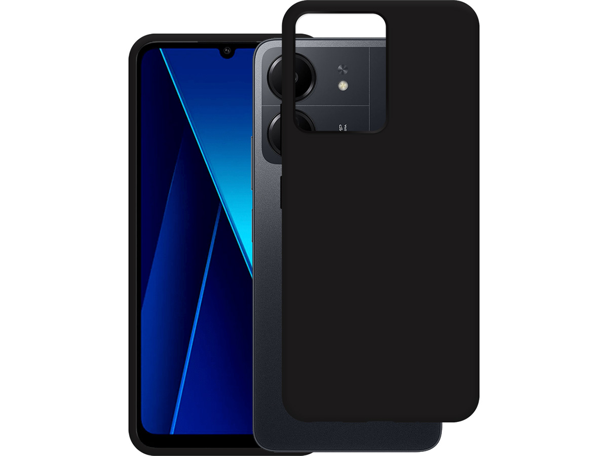 Just in Case TPU Case Zwart - Xiaomi Poco C65 hoesje