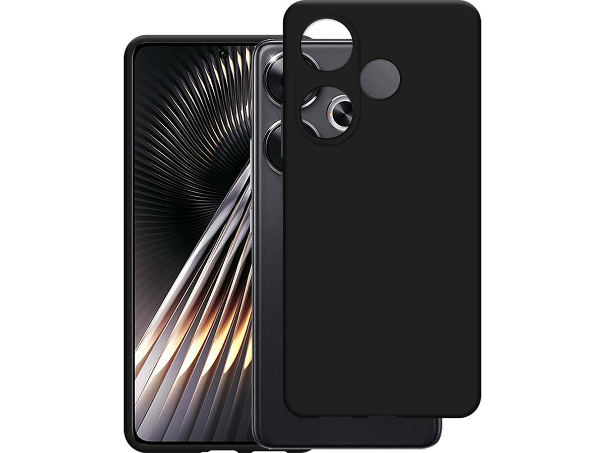 Just in Case TPU Case Zwart - Xiaomi Poco F6 hoesje