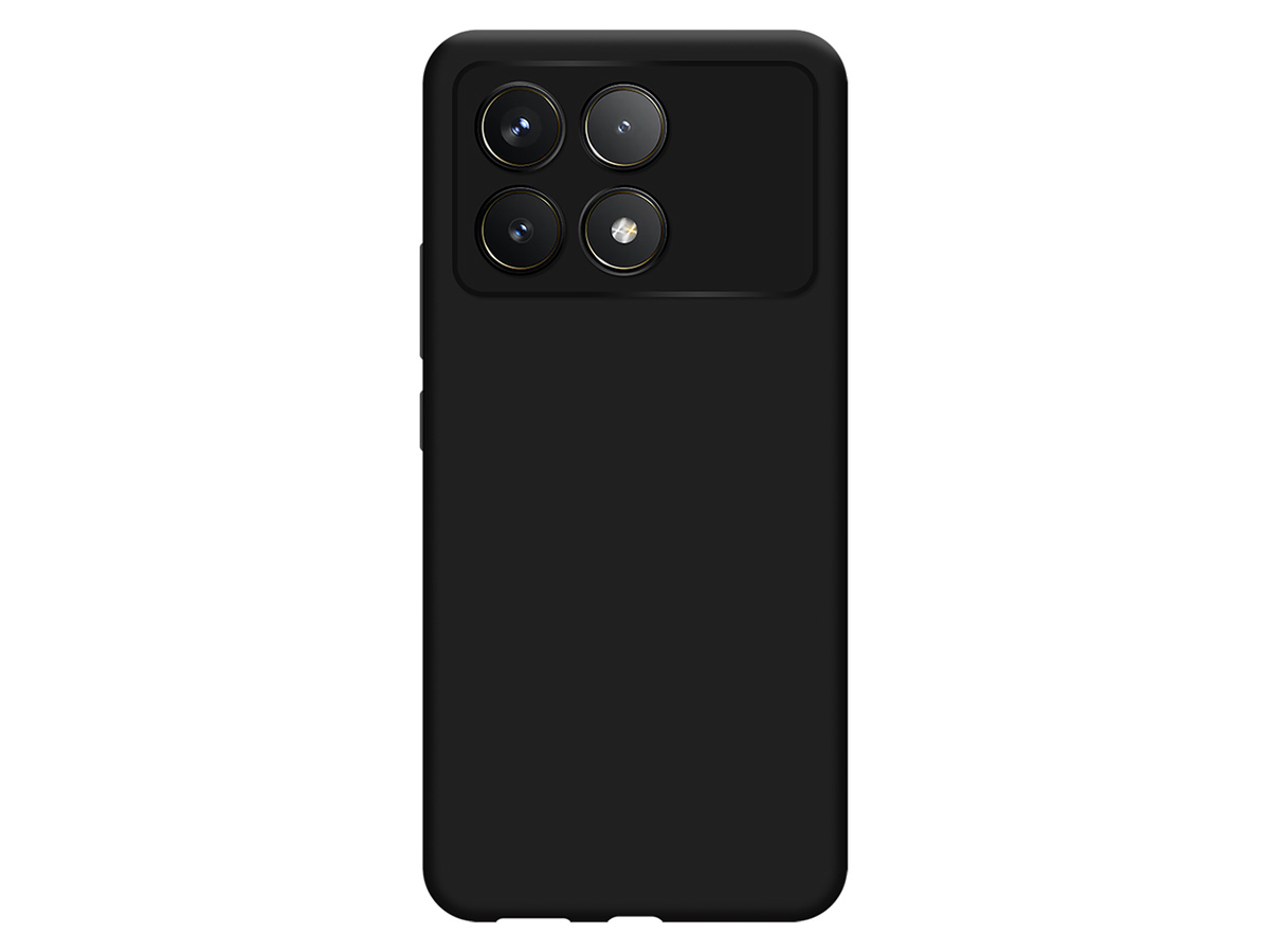 Just in Case TPU Case Zwart - Xiaomi Poco F6 Pro hoesje