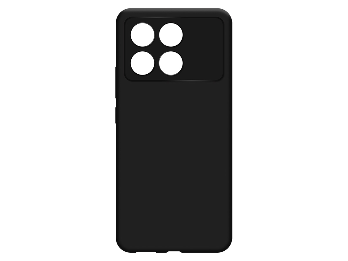 Just in Case TPU Case Zwart - Xiaomi Poco F6 Pro hoesje