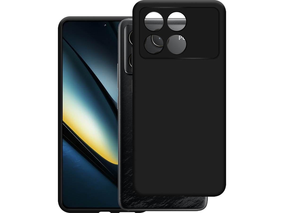 Just in Case TPU Case Zwart - Xiaomi Poco F6 Pro hoesje