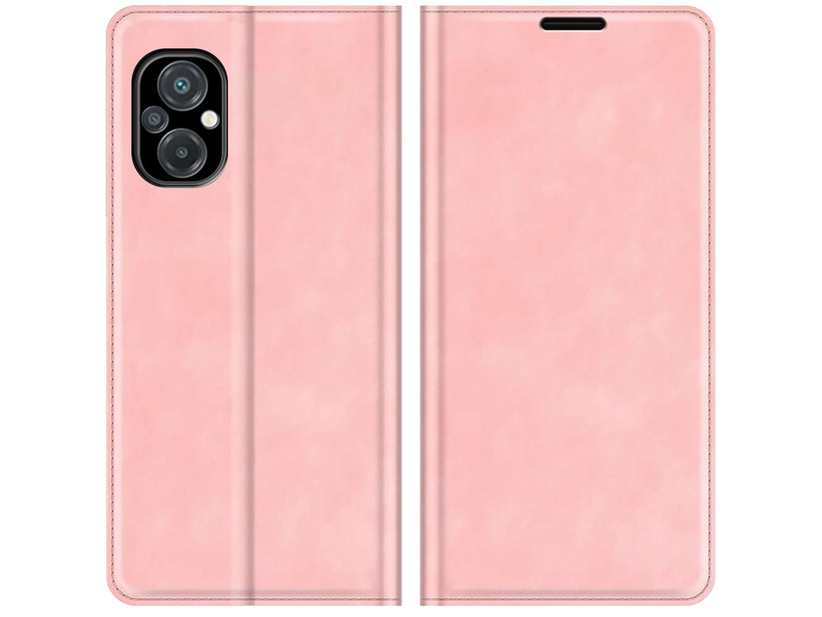 Just in Case Slim Wallet Case Roze - Xiaomi Poco M5 hoesje