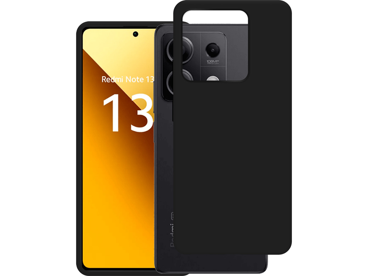 Just in Case TPU Case Zwart - Xiaomi Redmi Note 13 5G hoesje