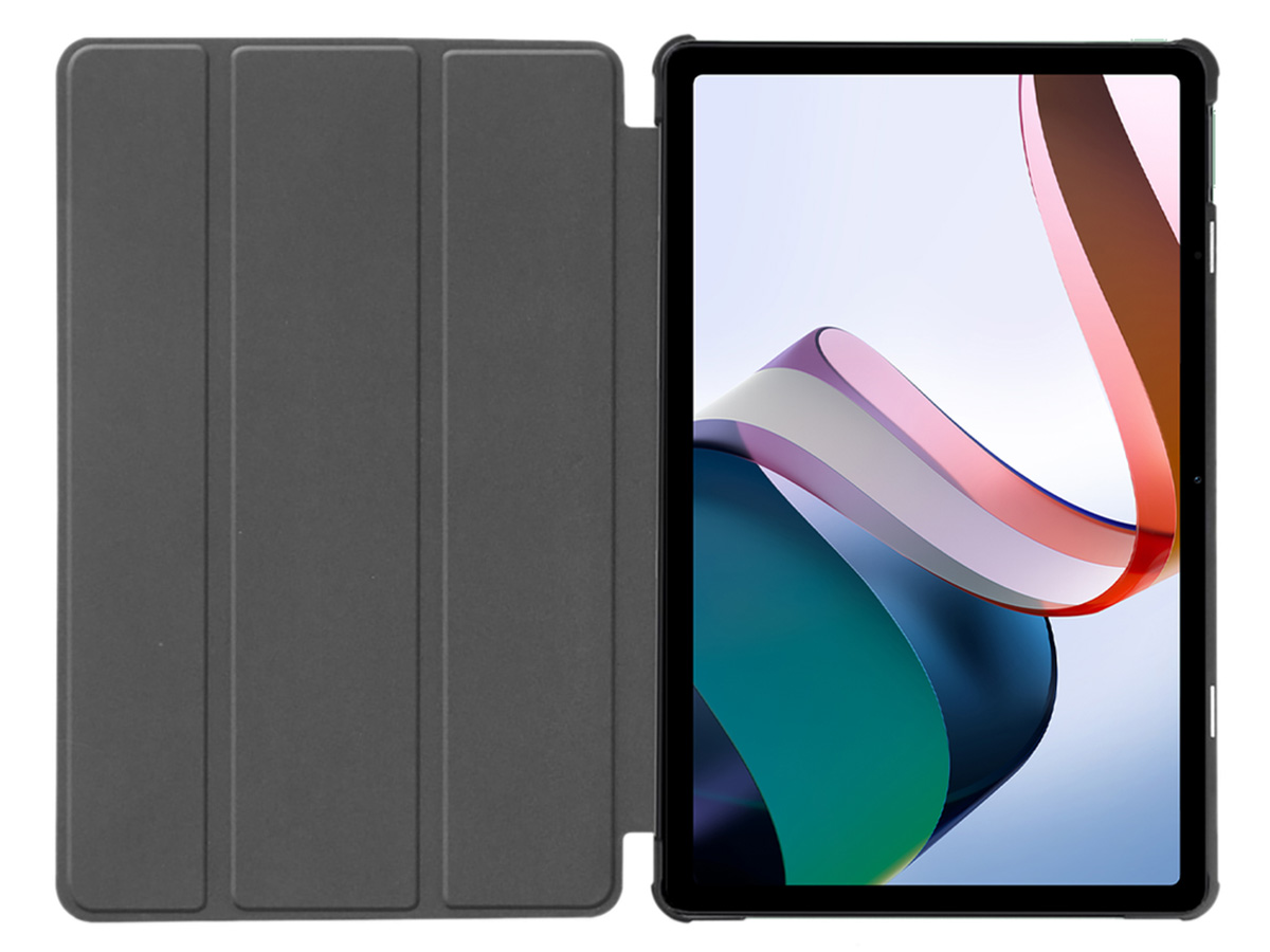 Smart Slimfit Stand Folio Case Zwart - Xiaomi Redmi Pad Hoesje