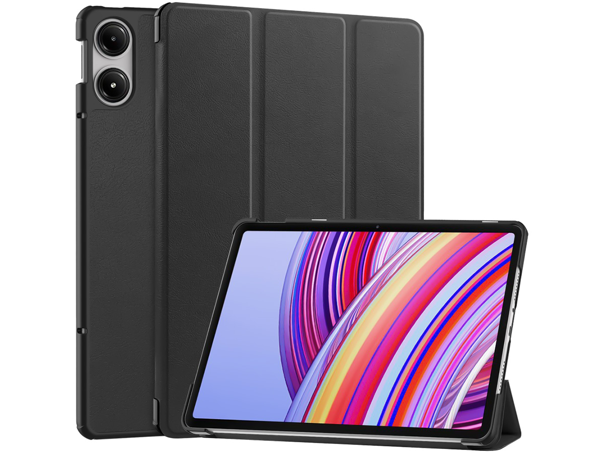 Smart Slimfit Stand Folio Case Zwart - Xiaomi Redmi Pad Pro Hoesje